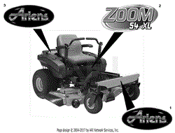 Ariens 915149 (000101 - ) ZoomXL 54, 24hp Kawasaki, 54