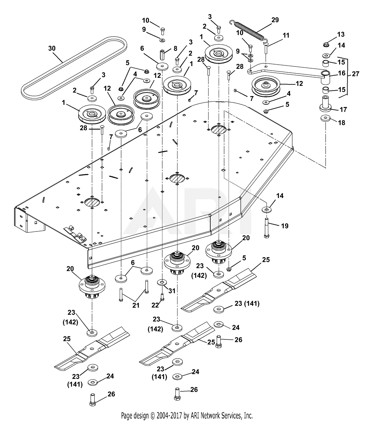 Ariens 992142 (000101 - ) Zoom 2348XL, 23hp Kohler, 48