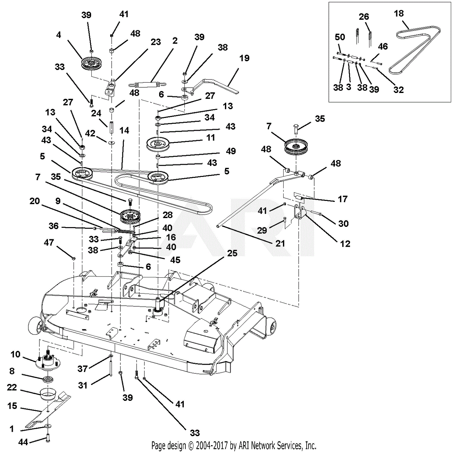 Ariens 992806 (000101 - ) Pro-Zoom 254 27hp Kawasaki Parts Diagram for ...