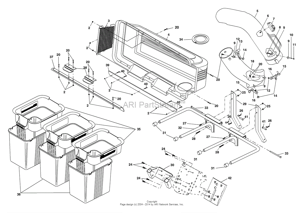 AYP/Electrolux CG46A/954040607 (1996) Parts Diagram for General Assembly