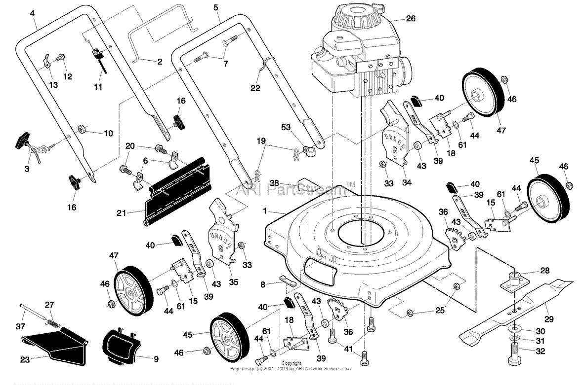 AYP/Electrolux 96114001500 (2008-10) Parts Diagram for Product Complete