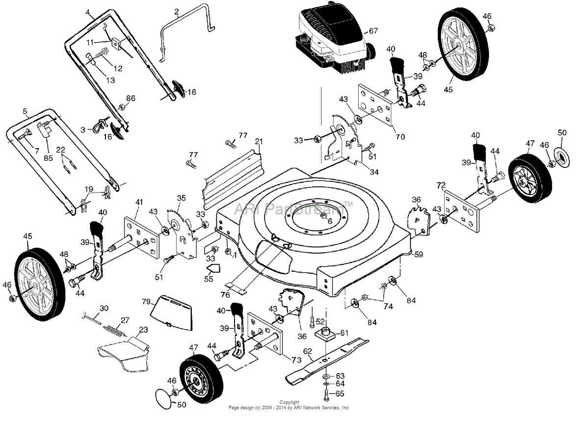 AYP/Electrolux PR4N22SHA (2002-01) Parts Diagram for Product Complete