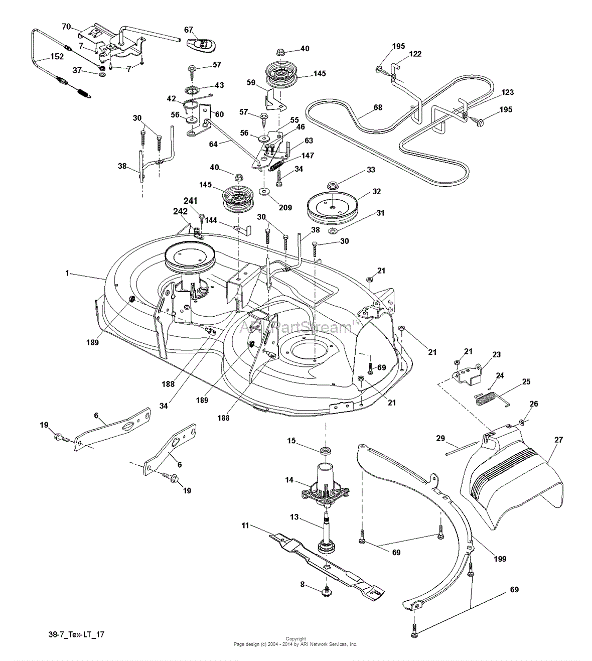 AYP/Electrolux LT2216 - 96041010106 (2012-08) Parts Diagram for MOWER ...