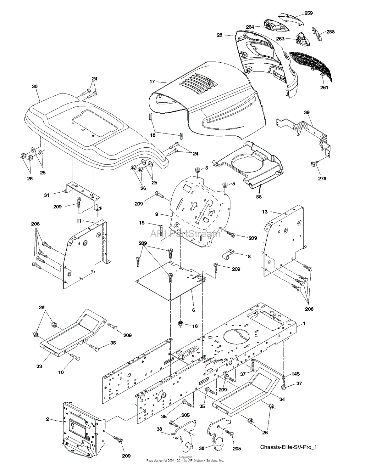 AYP/Electrolux LZ165107H - 96011030400 (2011-12) Parts Diagram for ...