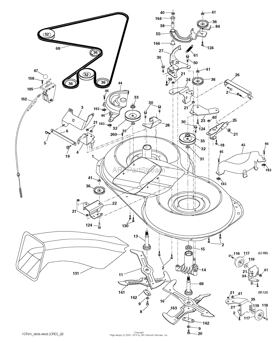 Rally lawn 2025 mower parts diagram