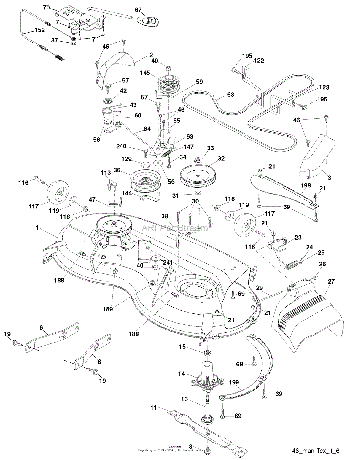 Ayp Electrolux Pb19546lt, 96042003501 (2008-04) Parts Diagram For Mower 