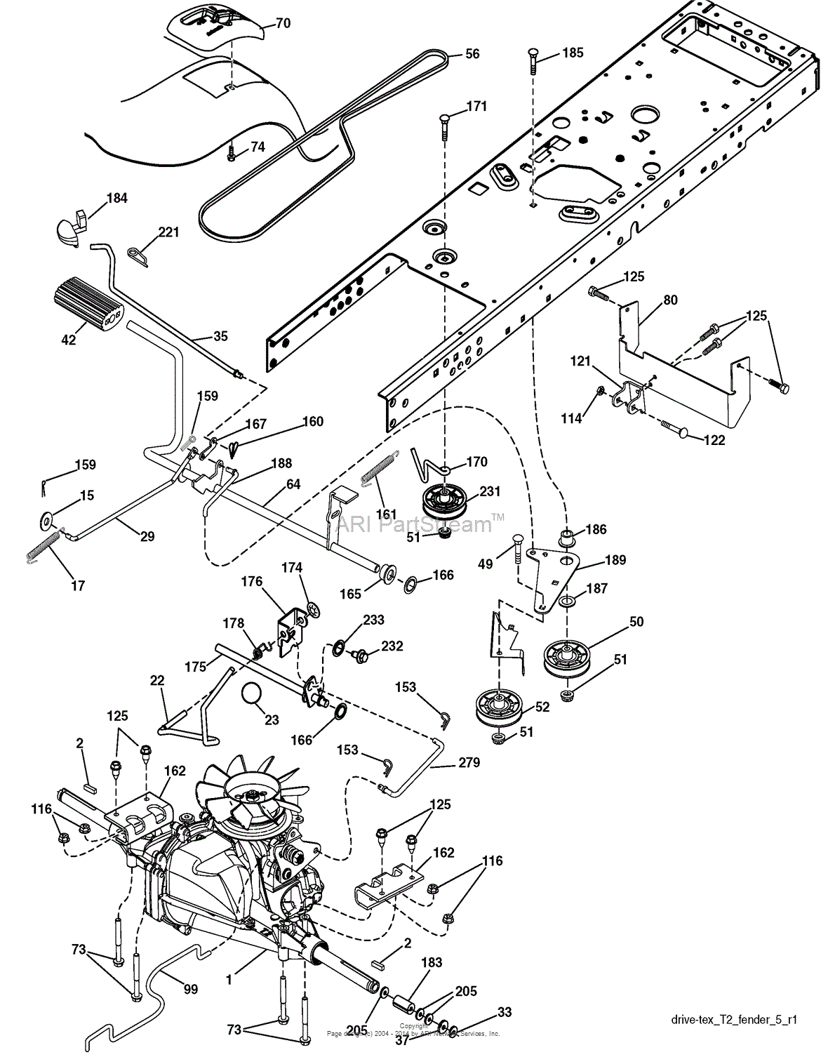 AYP/Electrolux PB195H42LT, 96042003602 (2008-01) Parts Diagram for Drive