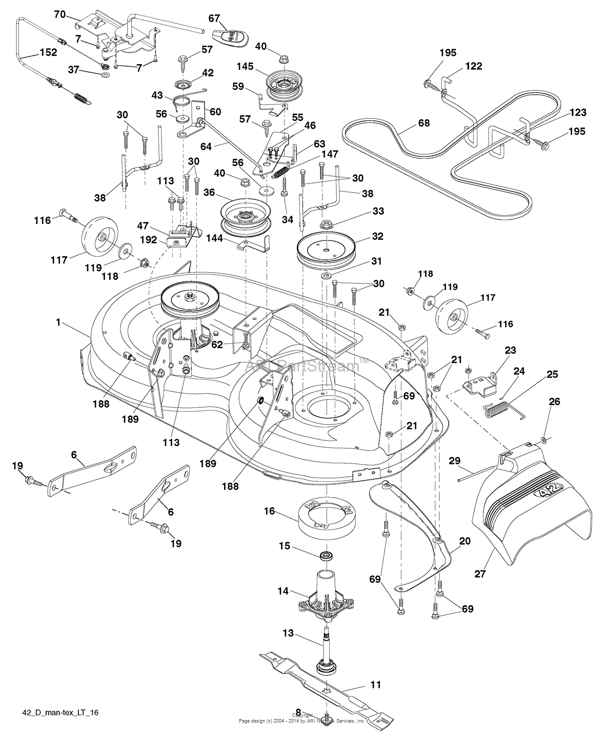 AYP/Electrolux PB195H42LT, 96042003602 (2008-01) Parts Diagram for ...