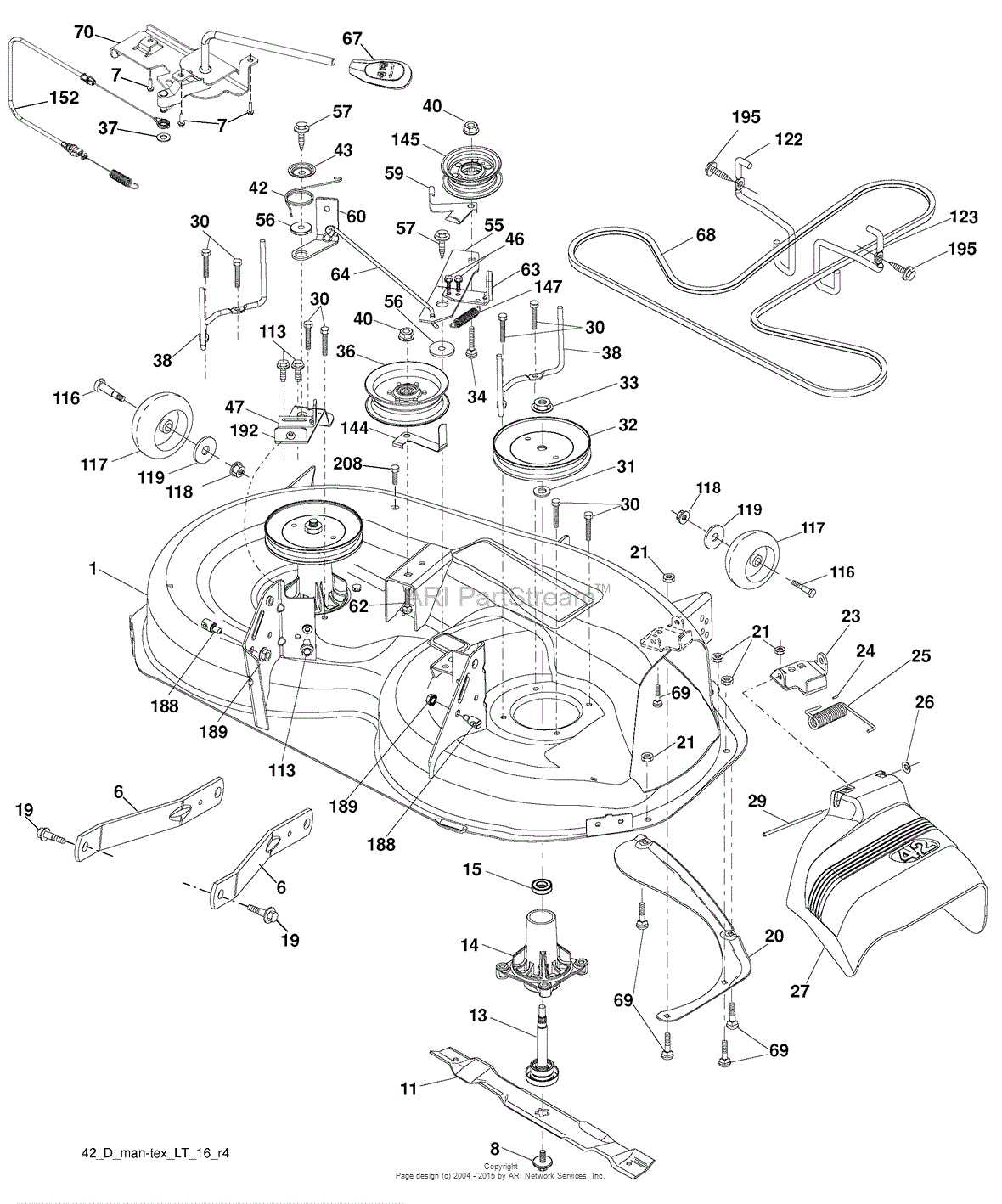 AYP/Electrolux PB195H42LT, 96042010700 (2009-08) Parts Diagram for ...