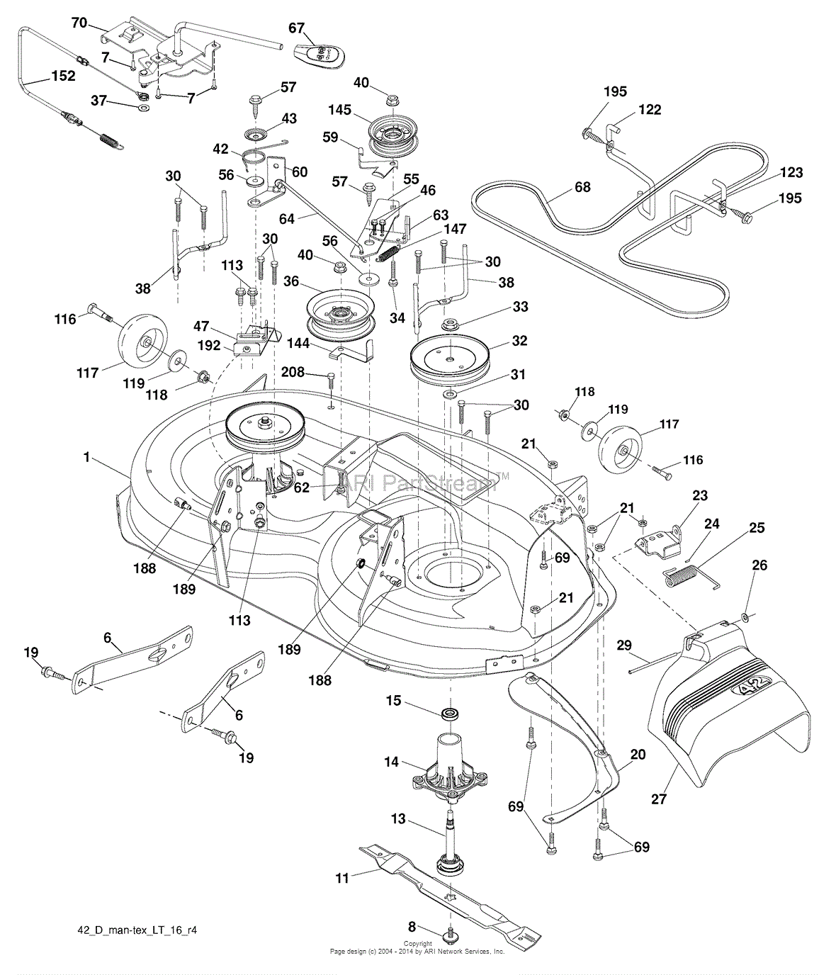 AYP/Electrolux PB195H42LT, 96042010701 (2009-10) Parts Diagram for ...