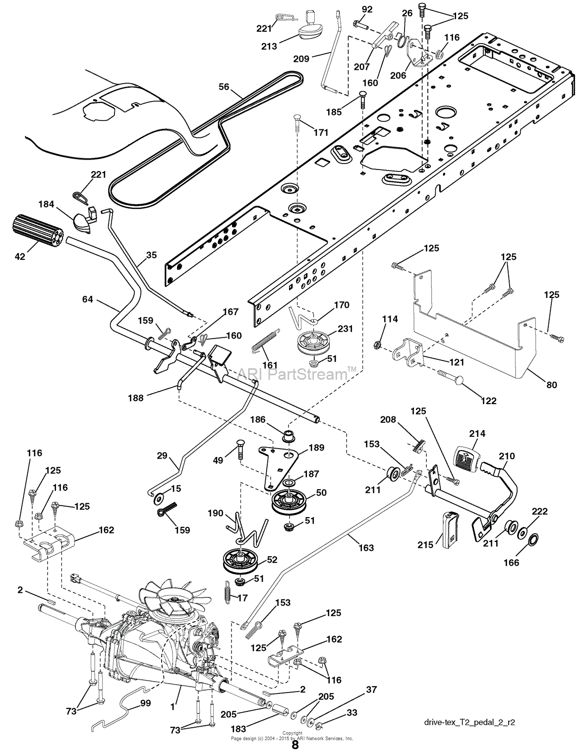 AYP/Electrolux PB195H46YT, 96042005900 (2008-04) Parts Diagram for Drive