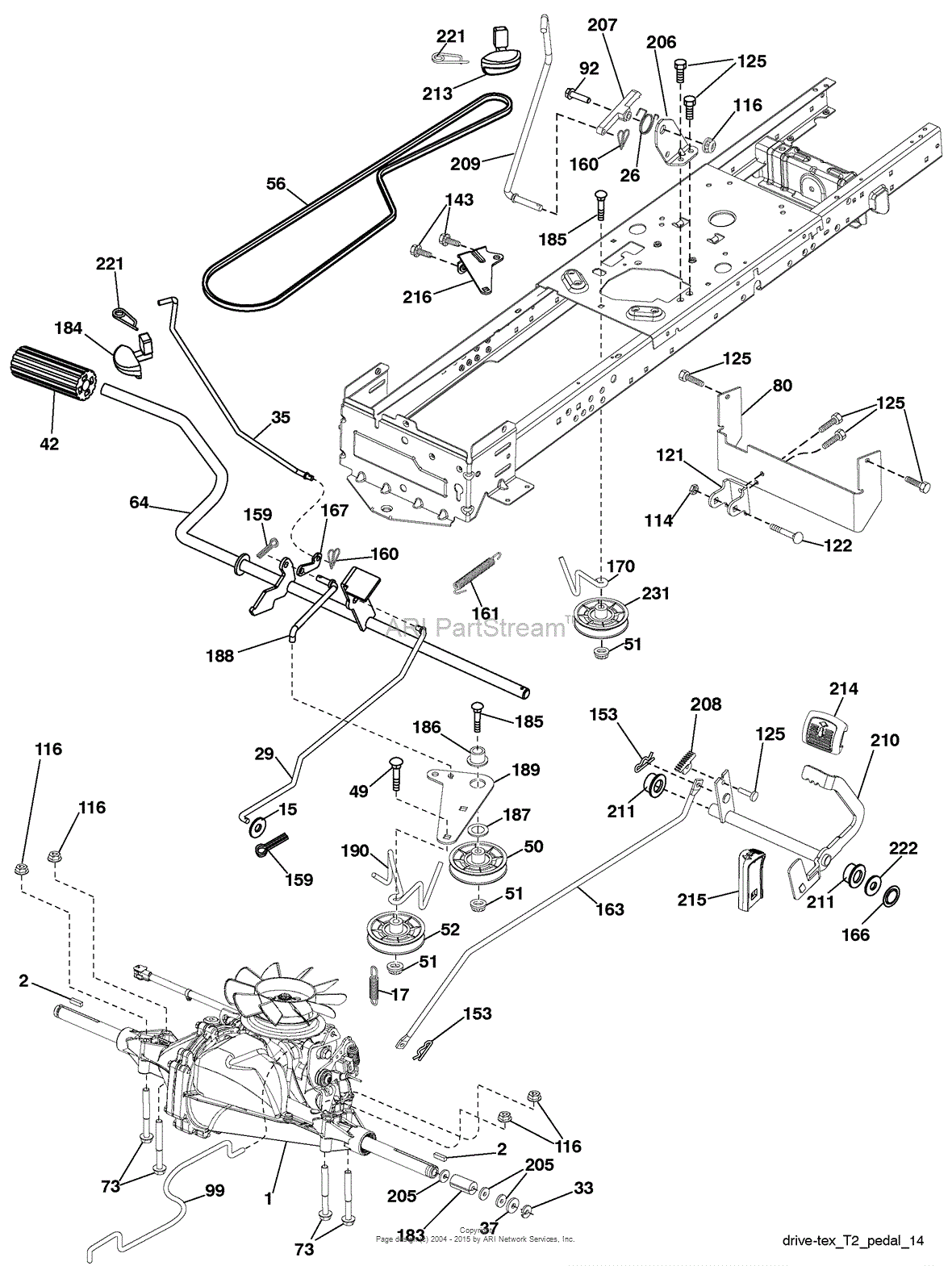 AYP/Electrolux PB22H46YT, 96042010800 (2009-09) Parts Diagram for Drive