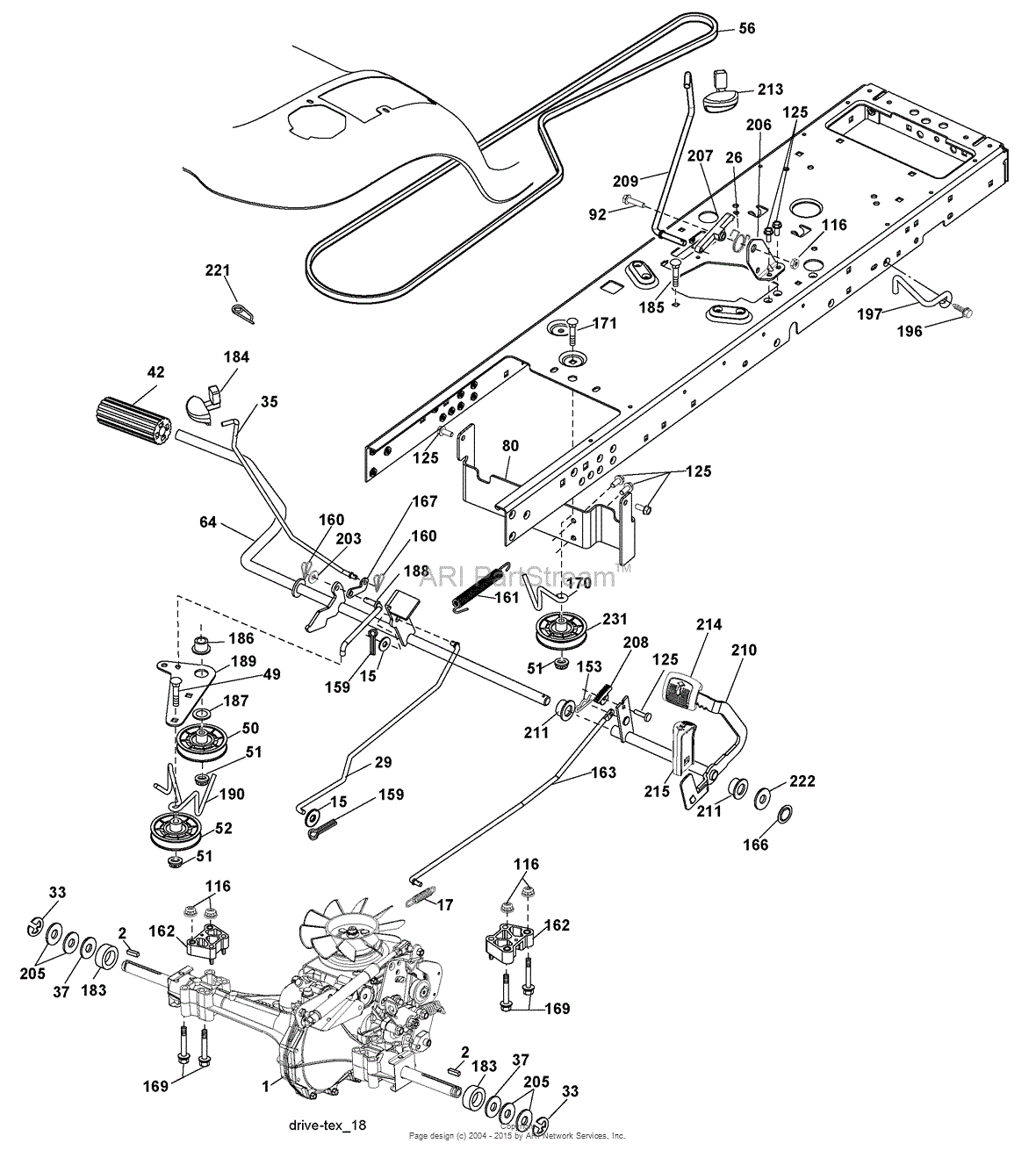 AYP/Electrolux PB24H54YT, 96042003900 (2006-12) Parts Diagram for Drive