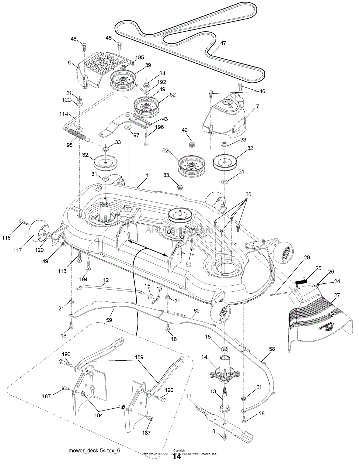 33 Craftsman 54 Mower Deck Parts Diagram - Wiring Diagram List