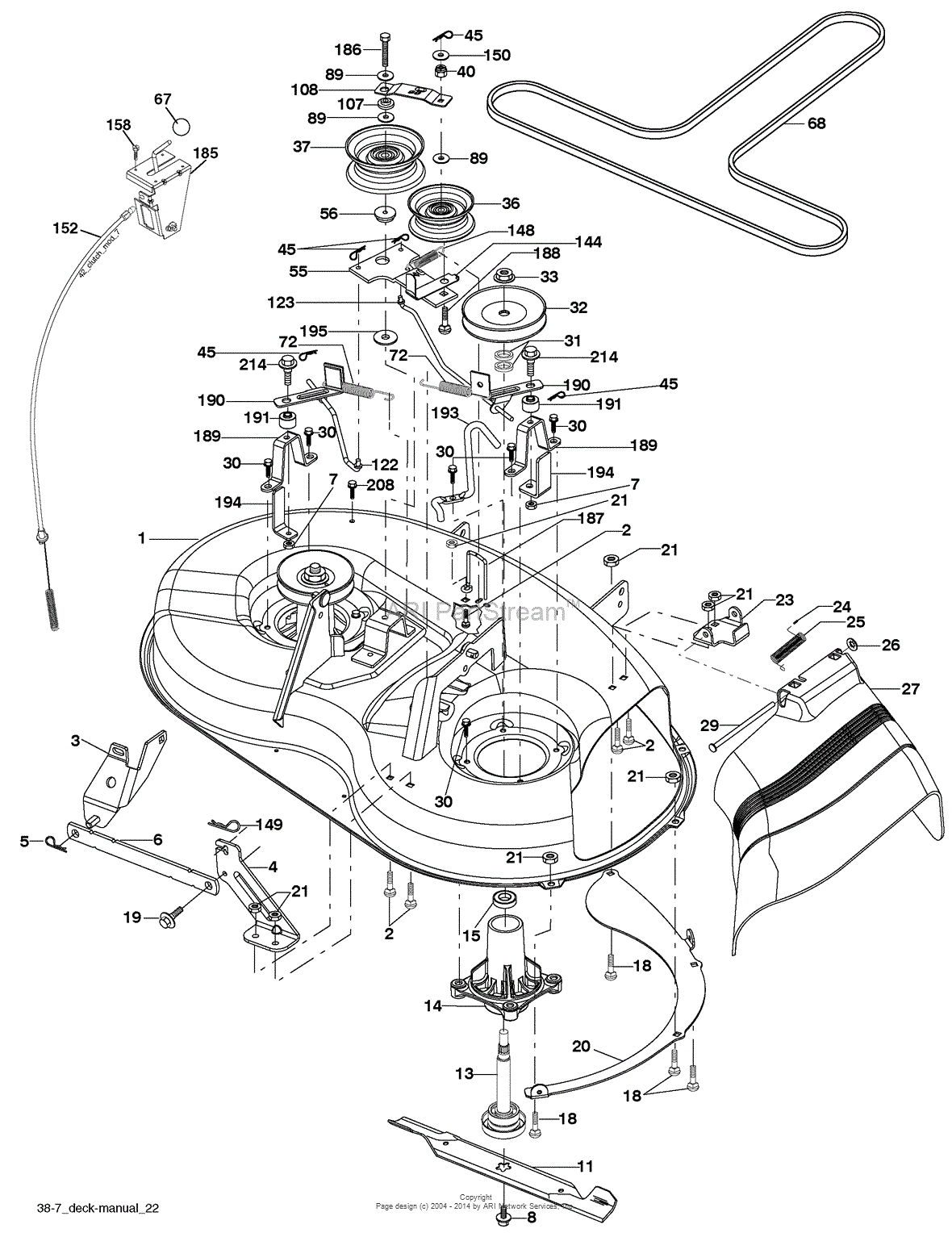 Ayp Electrolux Po15538lt, 96012010100 (2009-12) Parts Diagram For Mower 