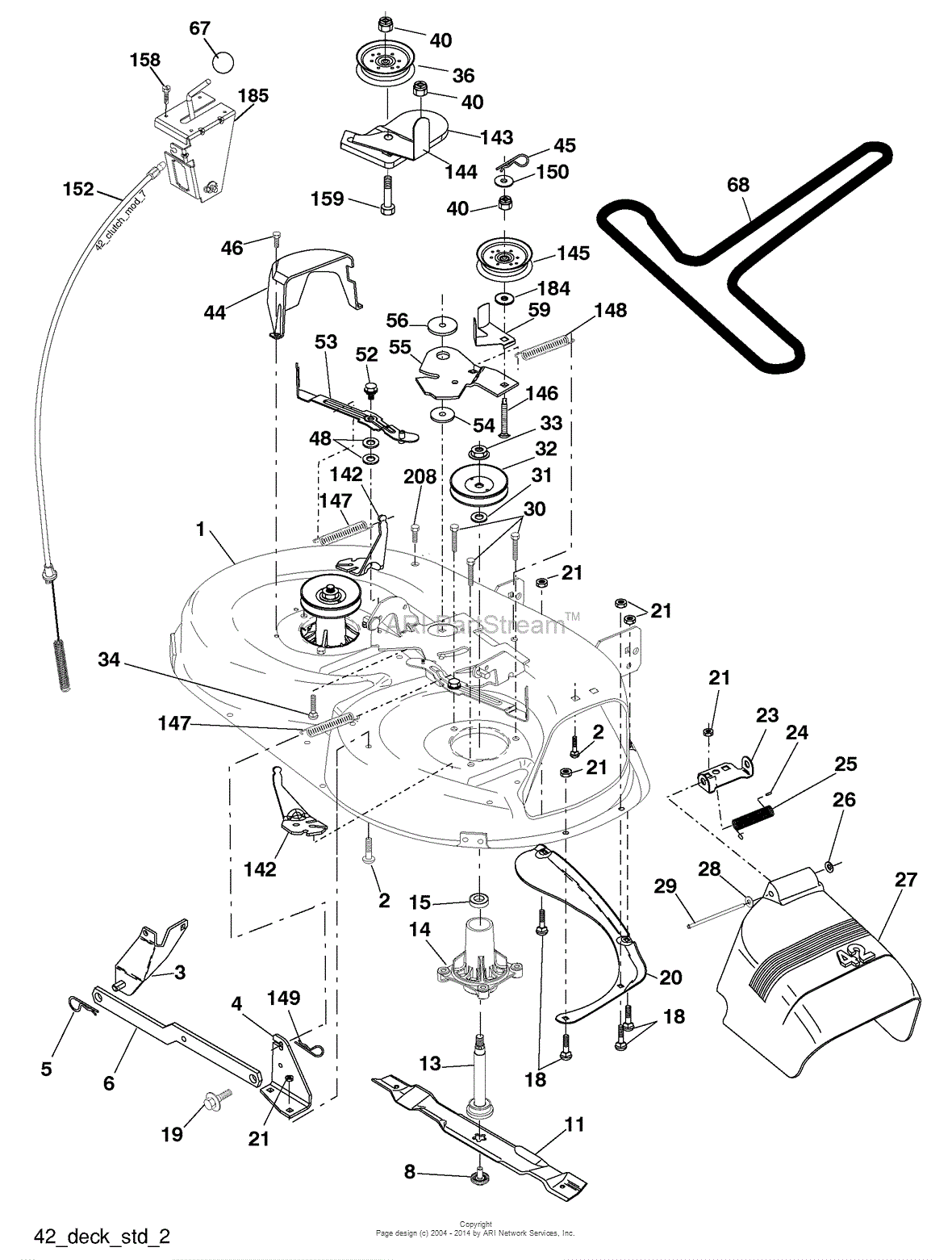 AYP/Electrolux PO17542LT, 96012010700 (2010-01) Parts Diagram for Mower ...