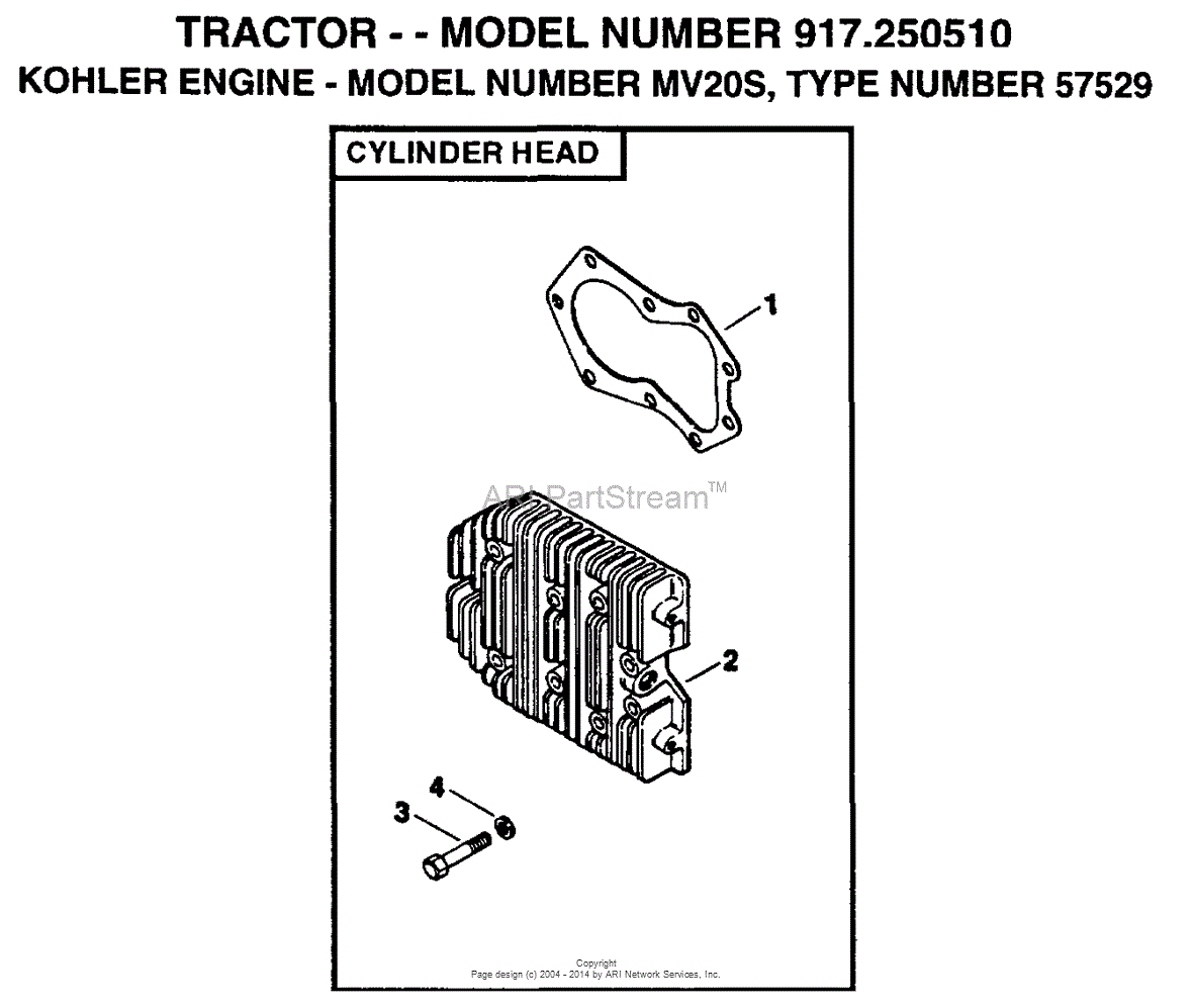 Aypelectrolux 917250510 1999 And Before Parts Diagram For Kohler Engine Cylinder Head