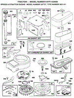 AYP/Electrolux AYP1143A69 (1996) Parts Diagram for ENGINE/BRIGGS AND