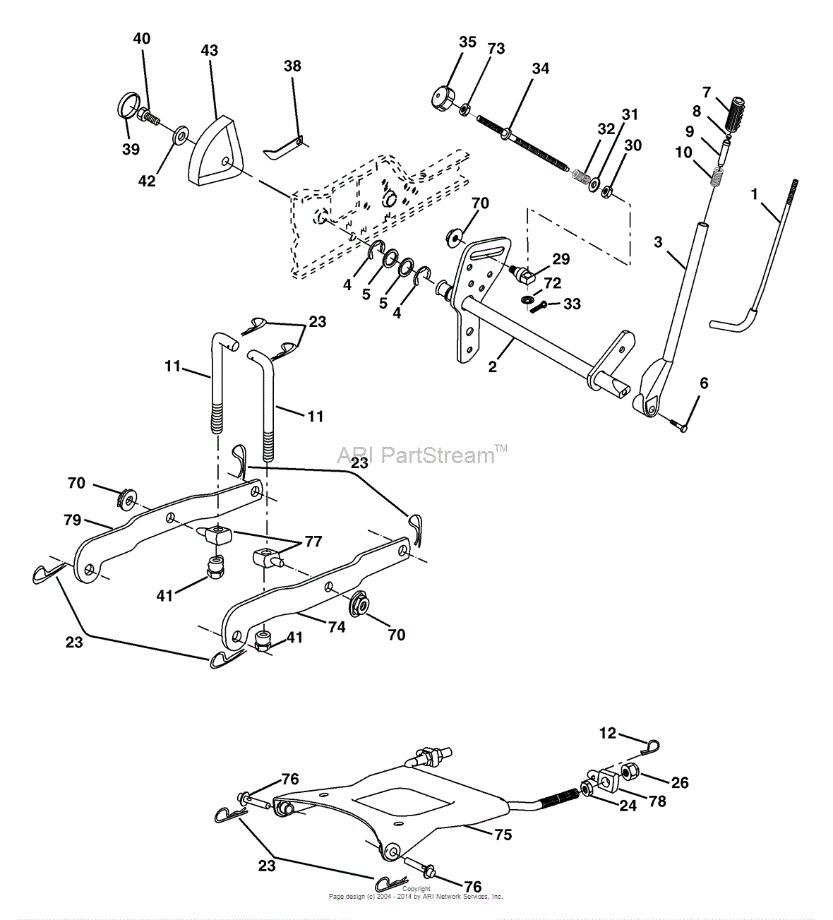 AYP/Electrolux GTH2548 (LOGT25H48A)/954572134 (2004) Parts Diagram for ...