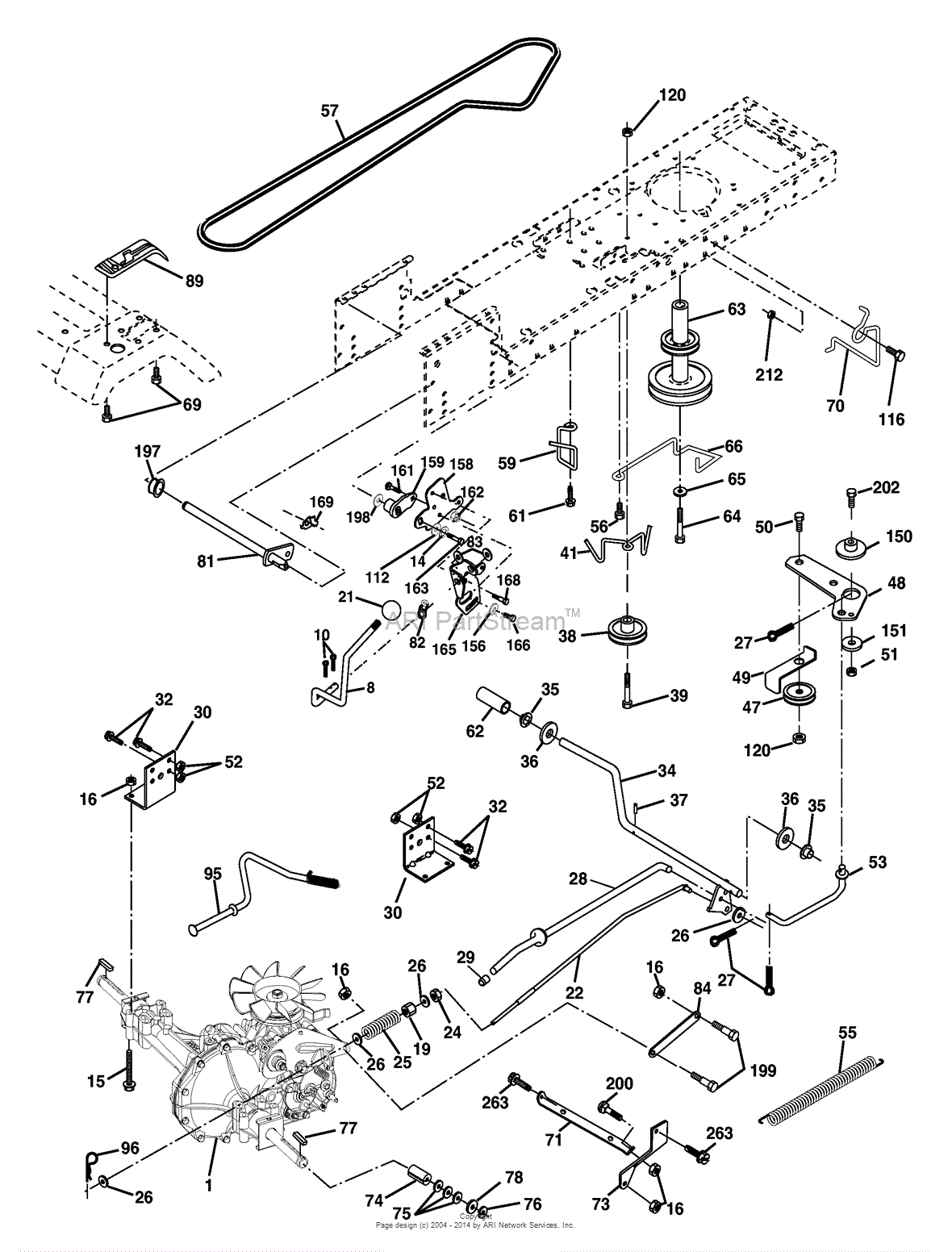 AYP/Electrolux HDK19H42/96016000401 (2005) Parts Diagram for Drive