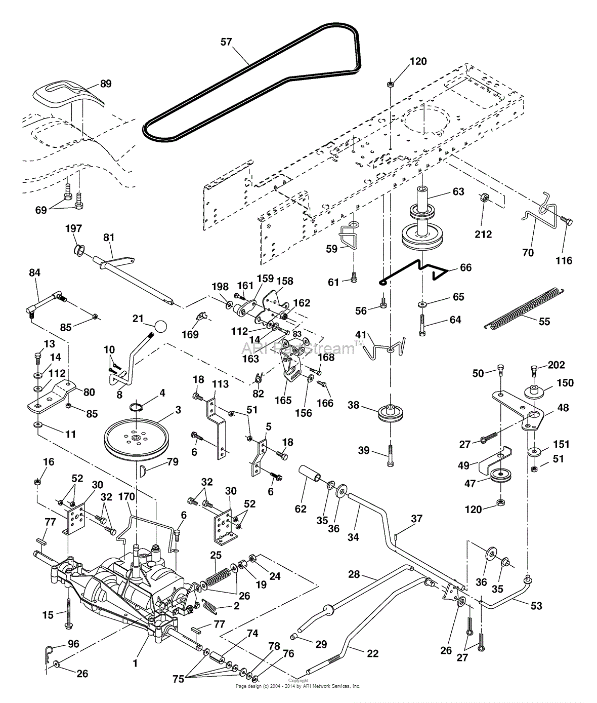 AYP/Electrolux PB1638LT/96012004401 (2006) Parts Diagram for Drive