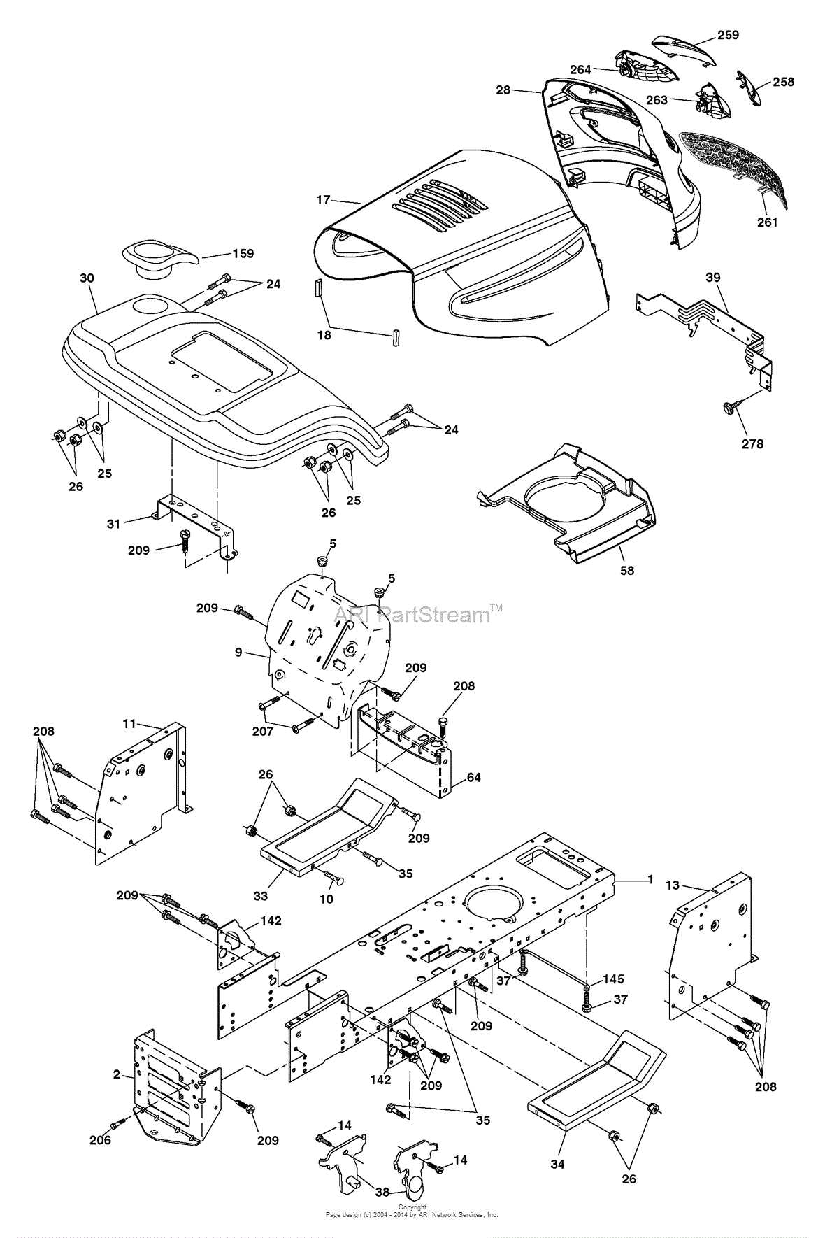 AYP/Electrolux PB19H42LT/96012004700 (2006) Parts Diagram for Chassis