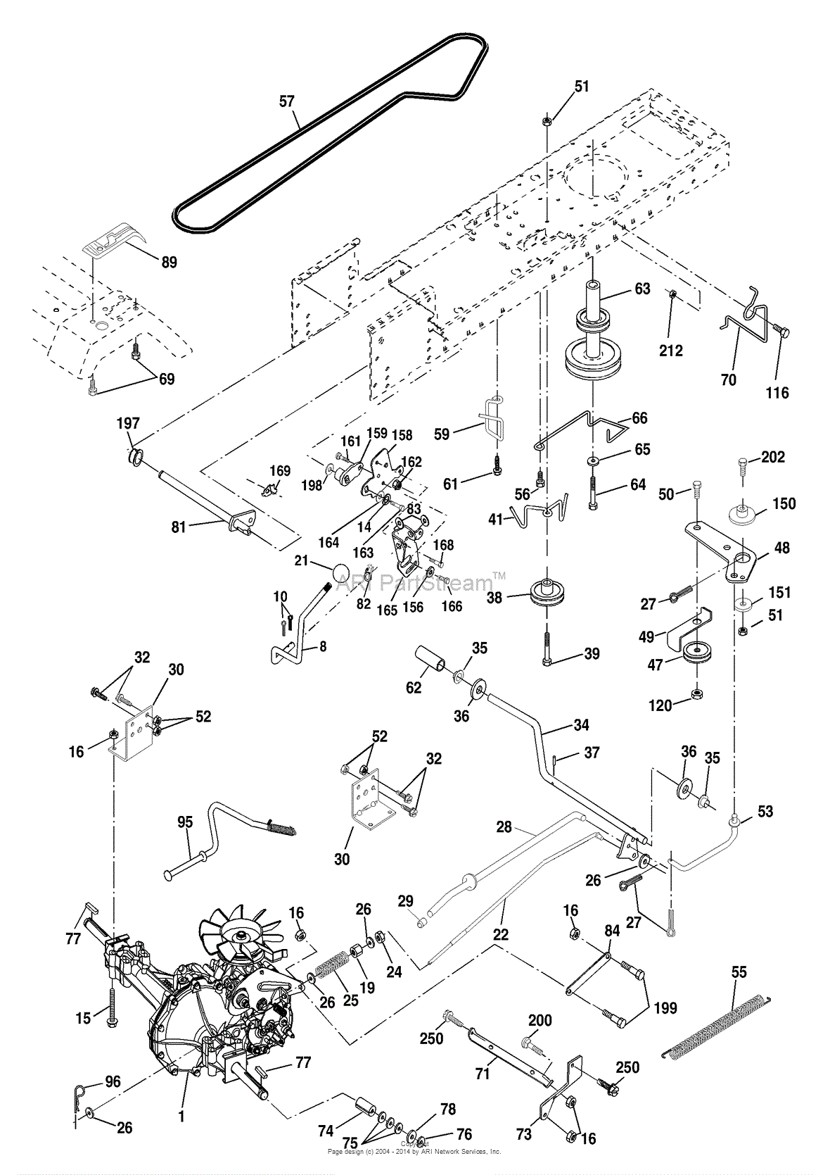 AYP/Electrolux PD18H42STA (2003) Parts Diagram for Drive