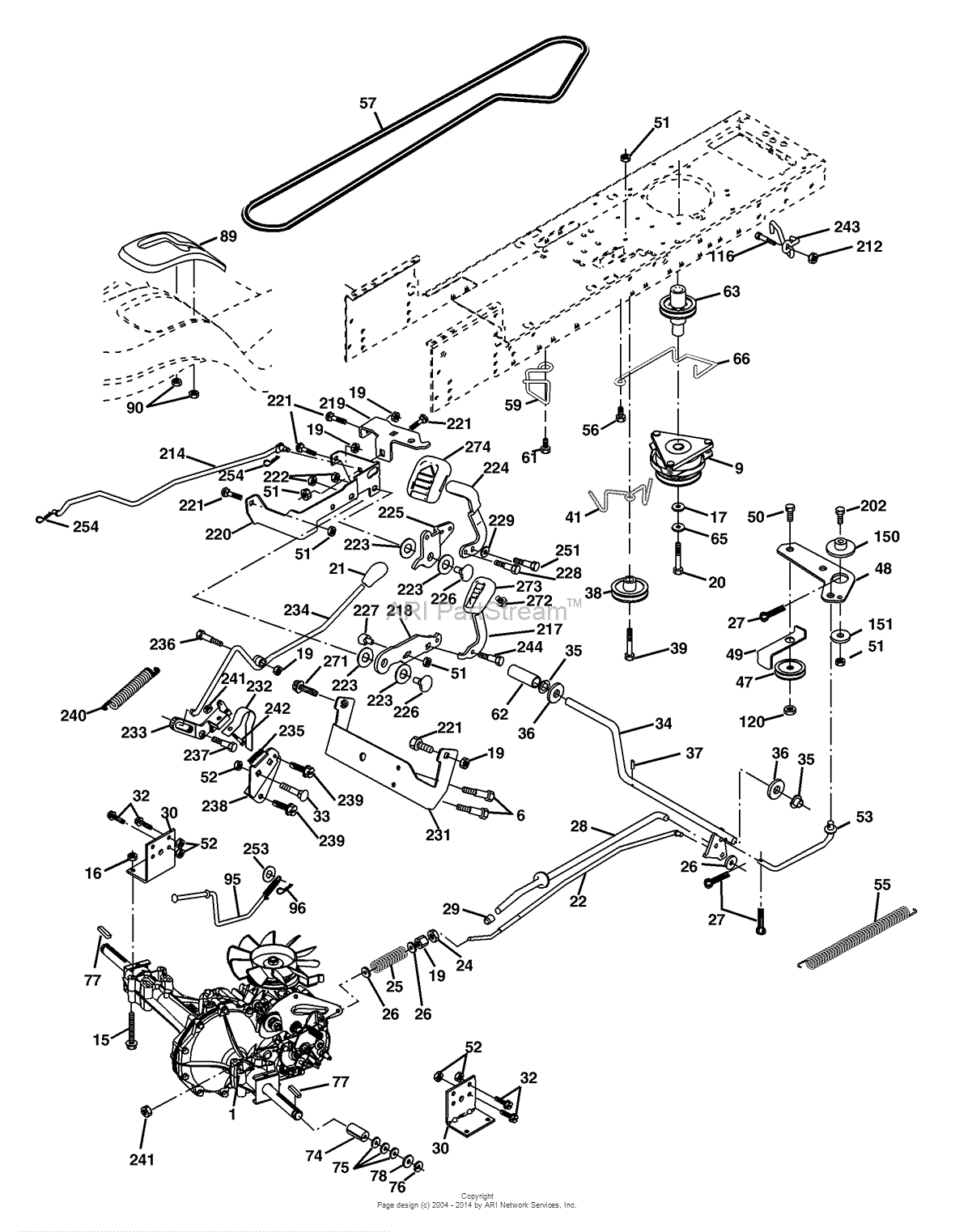 Ayp Electrolux Pd25ph48sta (2003) Parts Diagram For Drive