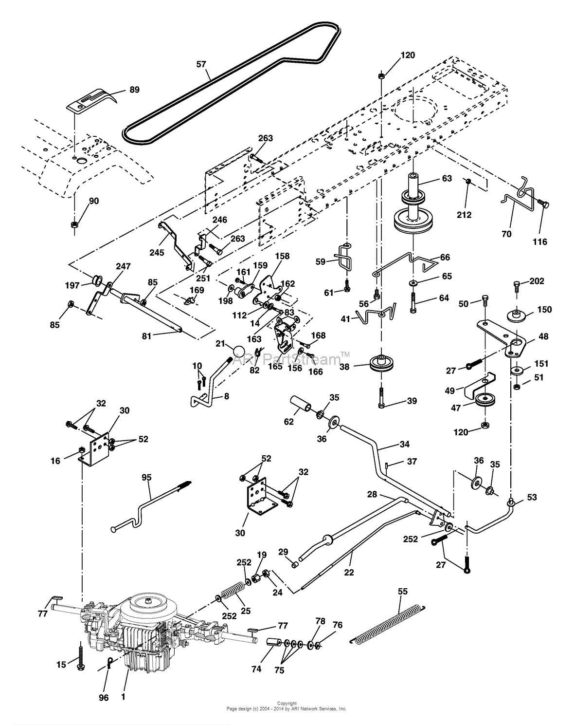 AYP/Electrolux PK19H42LT/96012001600 (2005) Parts Diagram for Drive