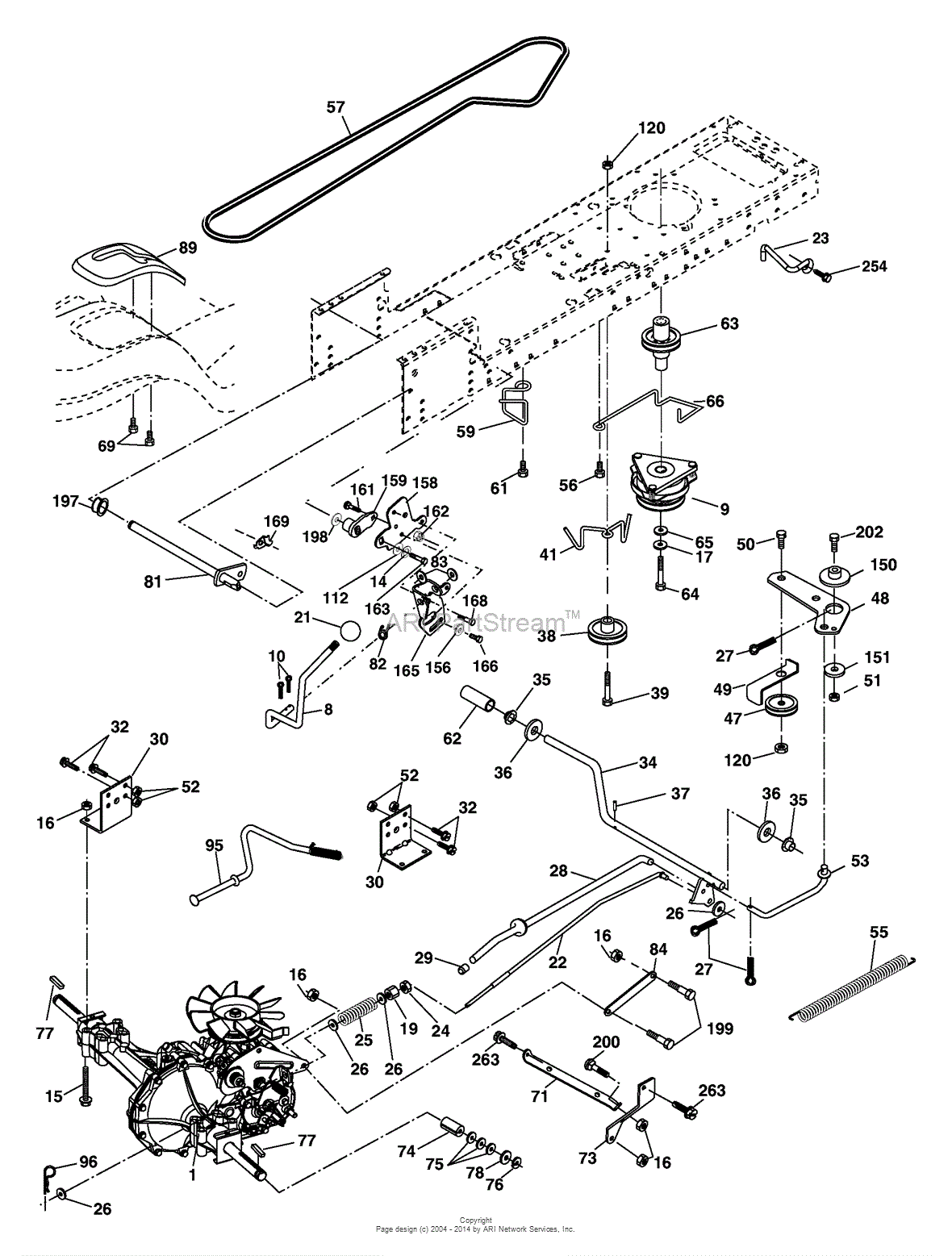 AYP/Electrolux PK23H48YT/96012002000 (2005) Parts Diagram for Drive