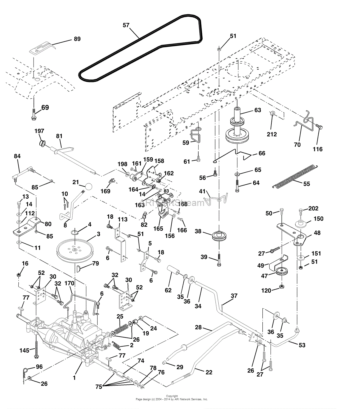 Ayp Electrolux Pr1842stc (2002) Parts Diagram For Drive