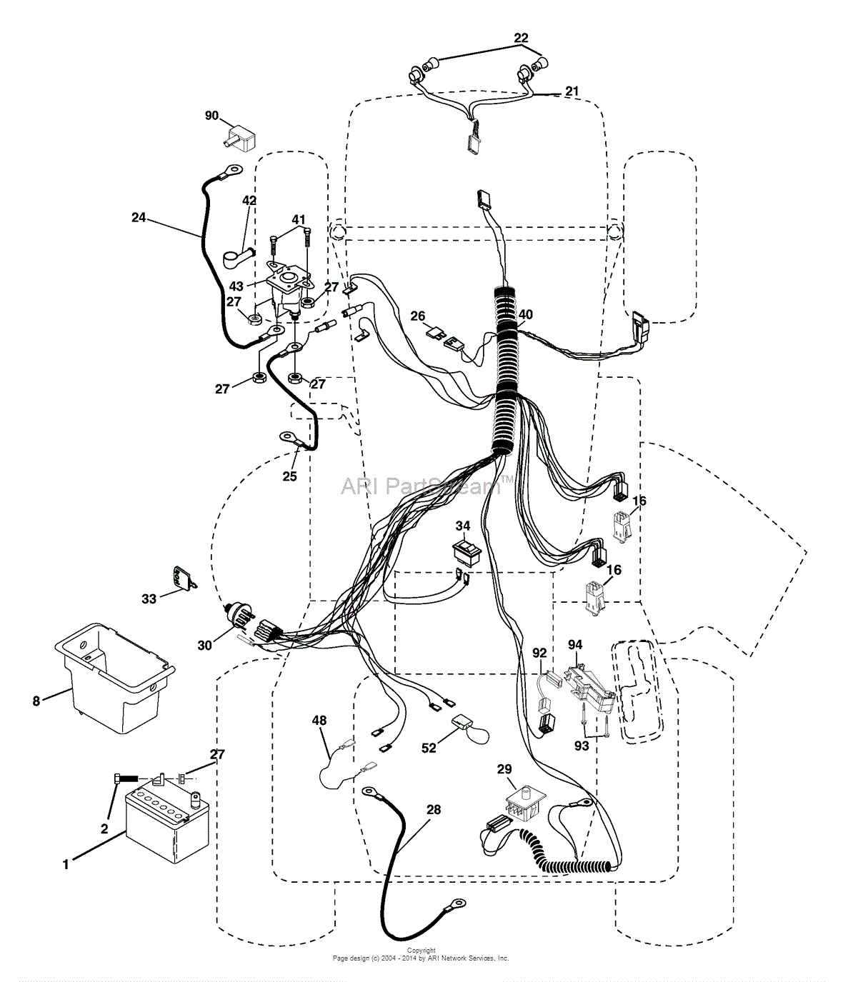 AYP/Electrolux SO17542LT/96012002200 (2005) Parts Diagram for Electrical