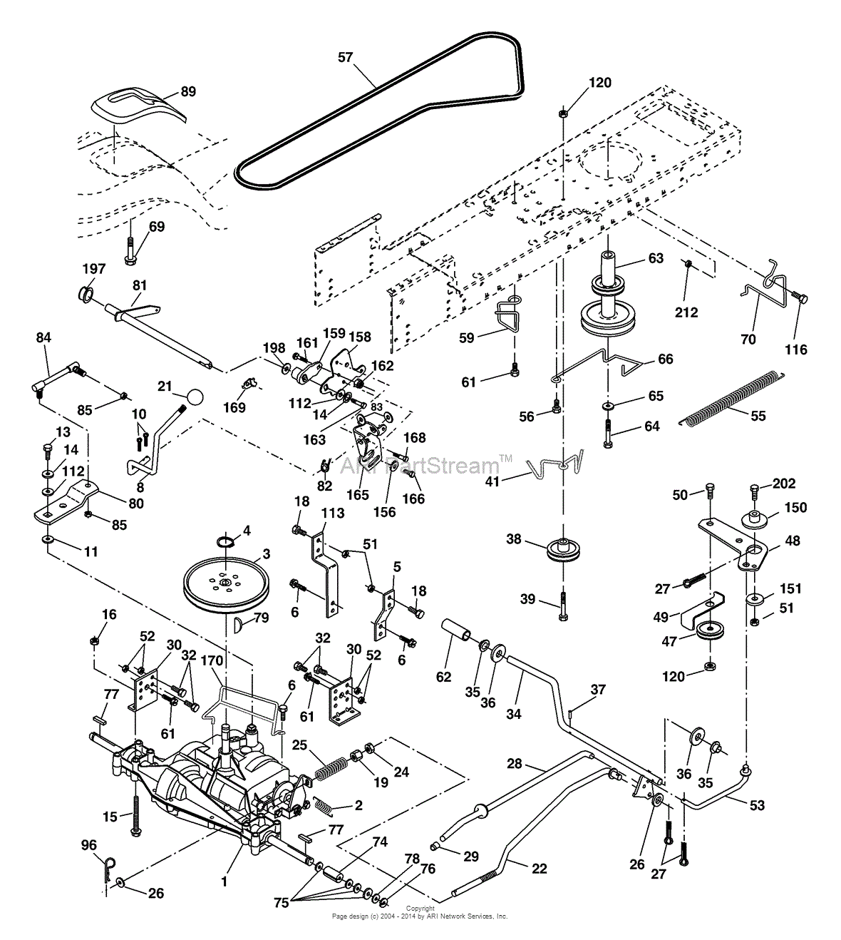 AYP/Electrolux WET2242STD (2004) Parts Diagram for Drive