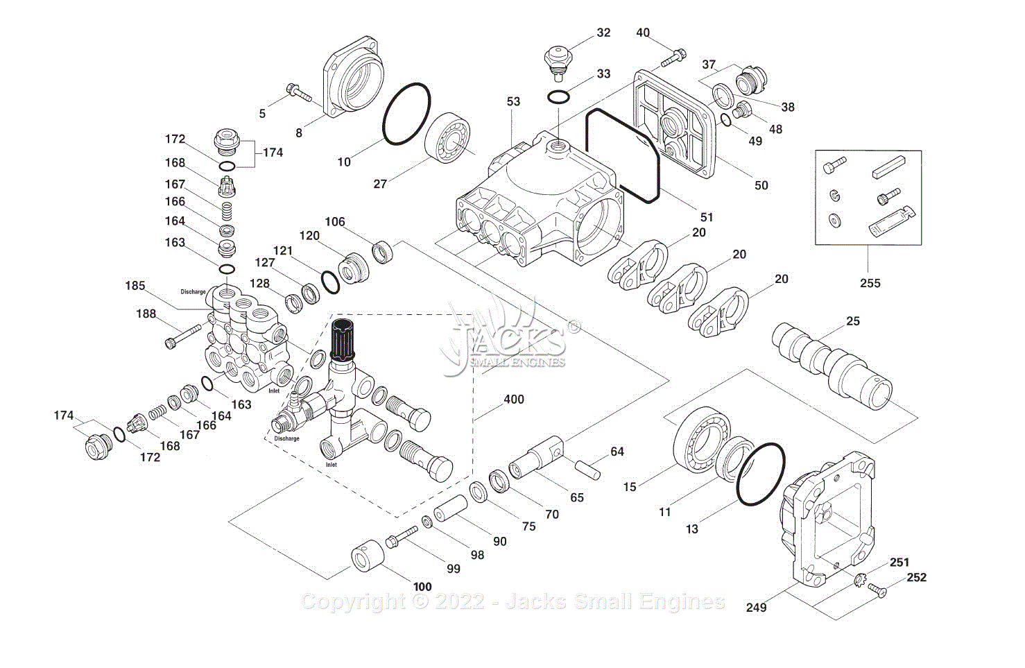 BE PE-4013HWPACAT - 4000 PSI 4.0 GPM Parts Diagram for Parts List 2