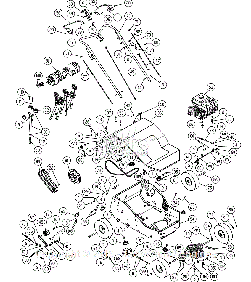 Billy Goat Blower Parts Diagram