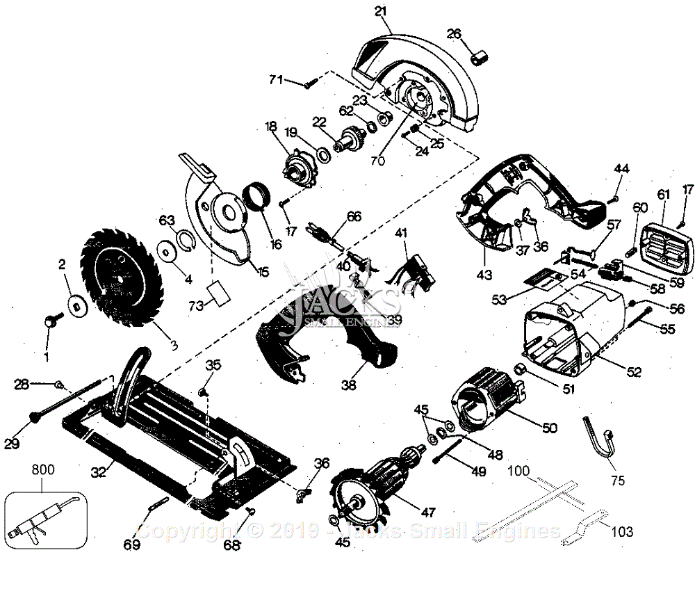 Black & Decker 74528 Type 2 Parts Diagrams