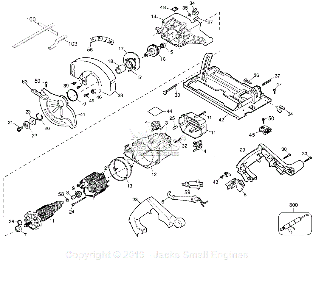 Black & Decker 7362 Parts Diagram for Circ Saw