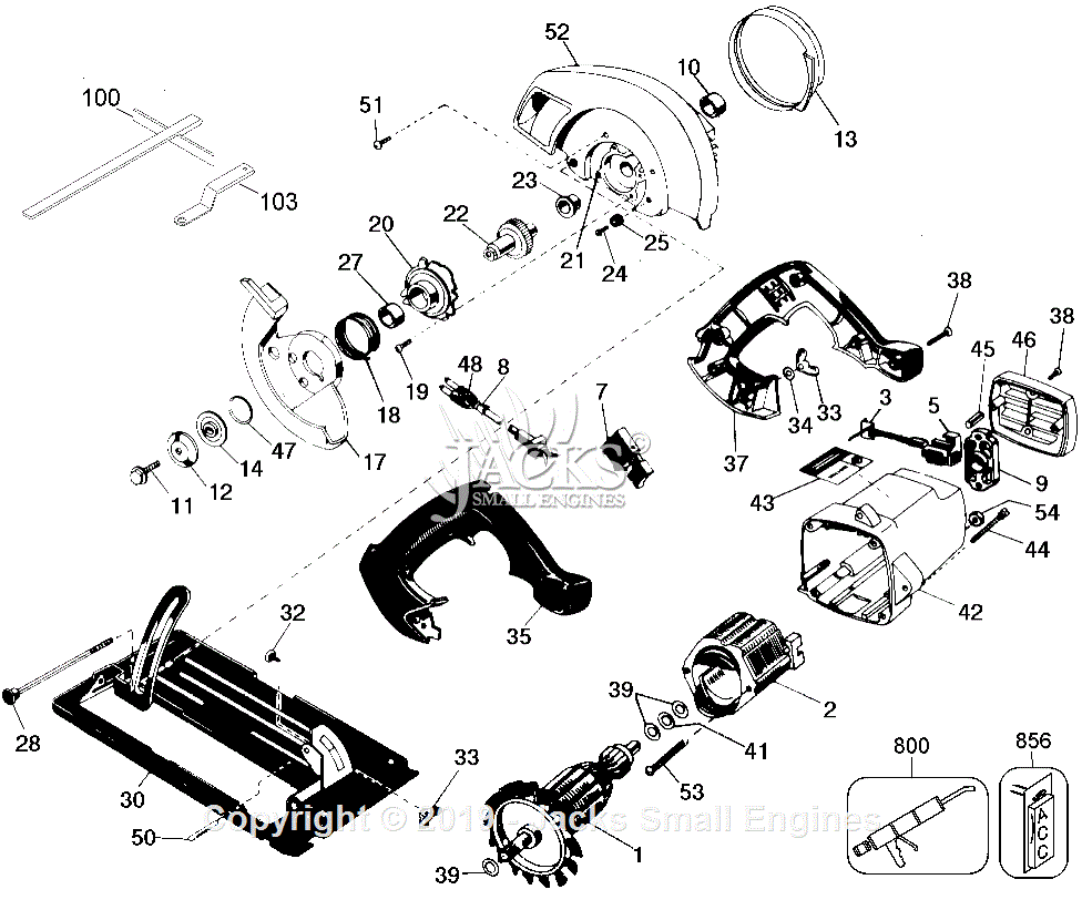 Black & Decker 1166-220 Parts Diagram for Electric Drill