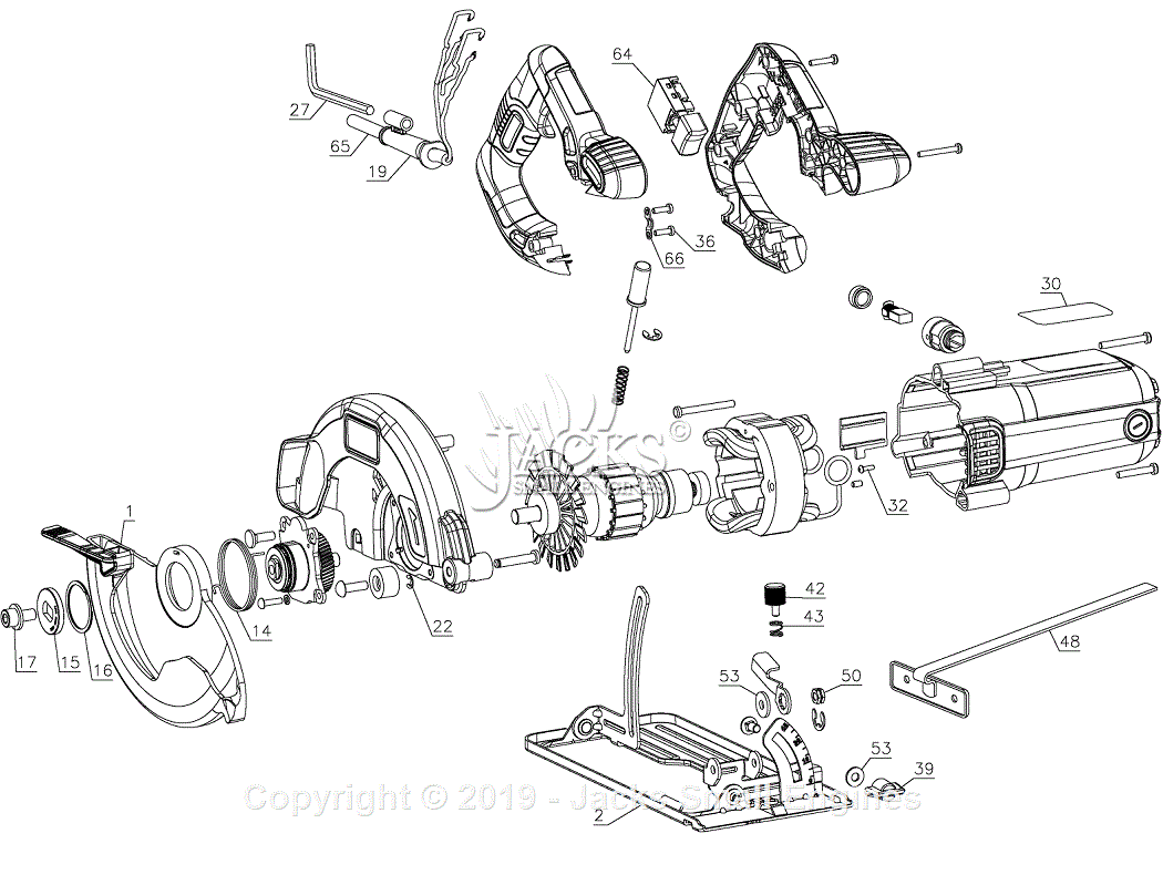 Black Decker BDECS300C Parts Diagram for Circ Saw