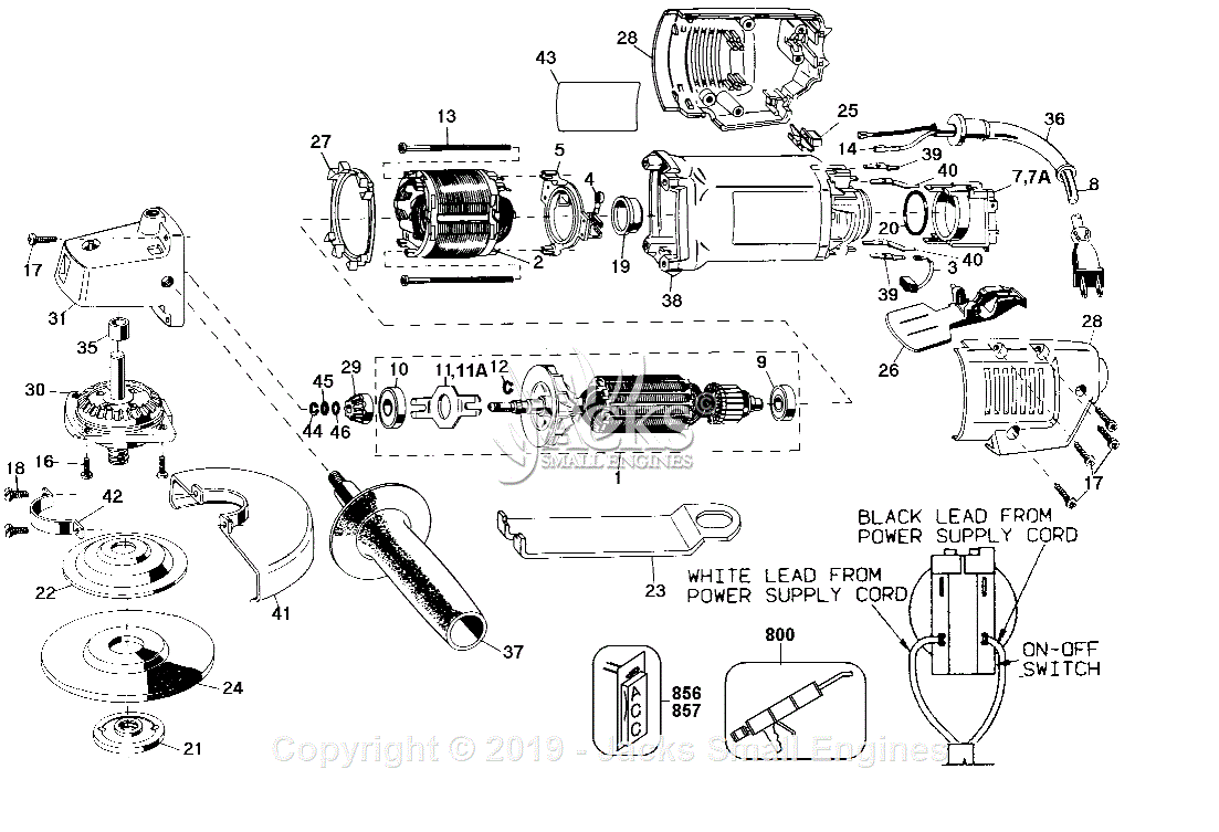 Black & Decker CM2045 Parts Diagrams