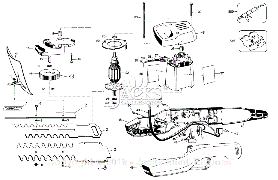 Black & Decker 74528 Type 2 Parts Diagram for Grass Trimmer