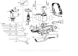 Black Decker 8124 Type 31 Parts Diagram for Hedge Trimmer