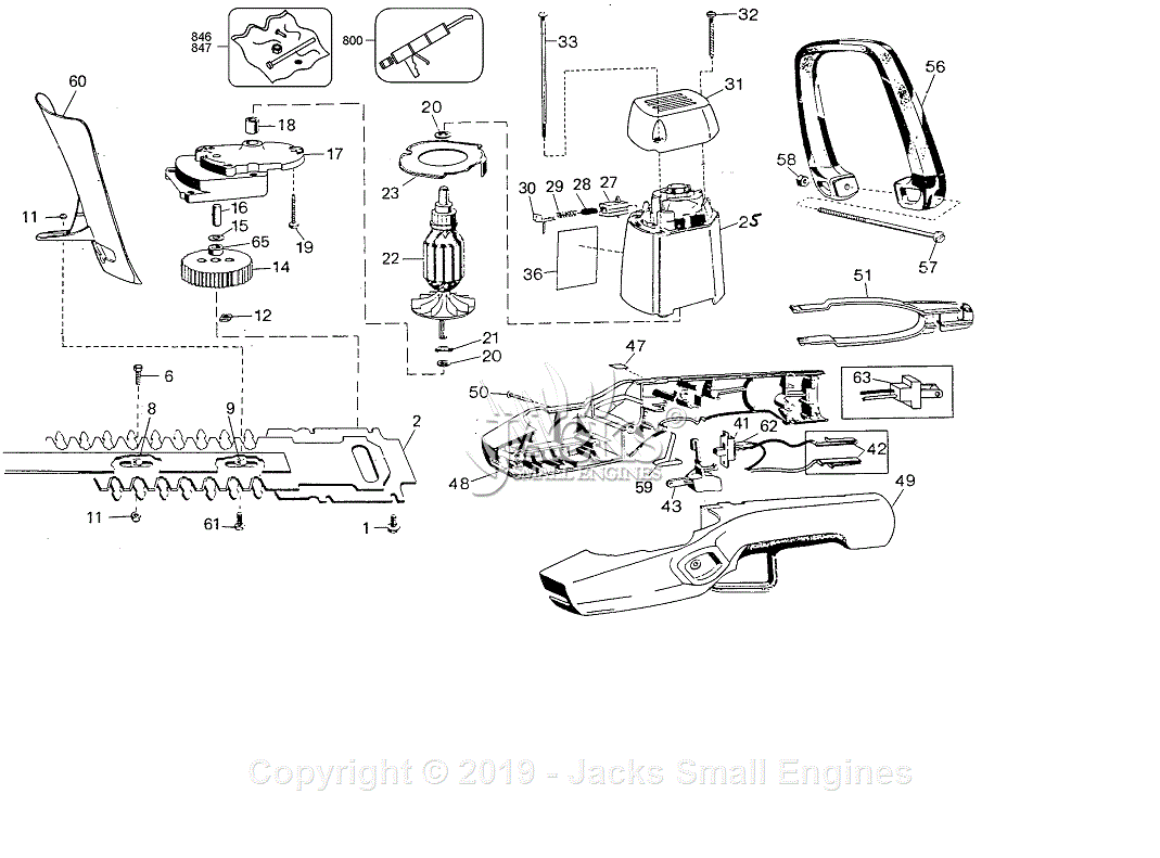 Black & Decker B8144 Type 3 Parts Diagram for Grass Trimmer