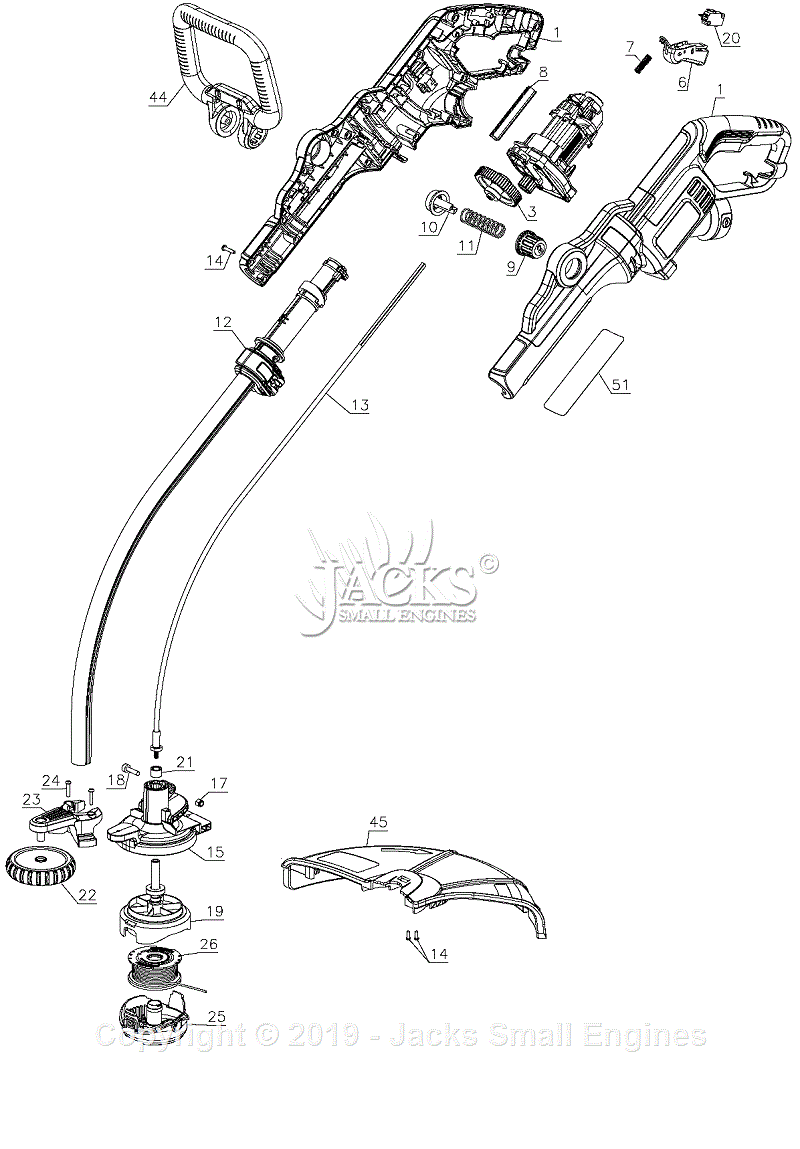 Black & Decker GH900 Type 2 Parts Diagrams