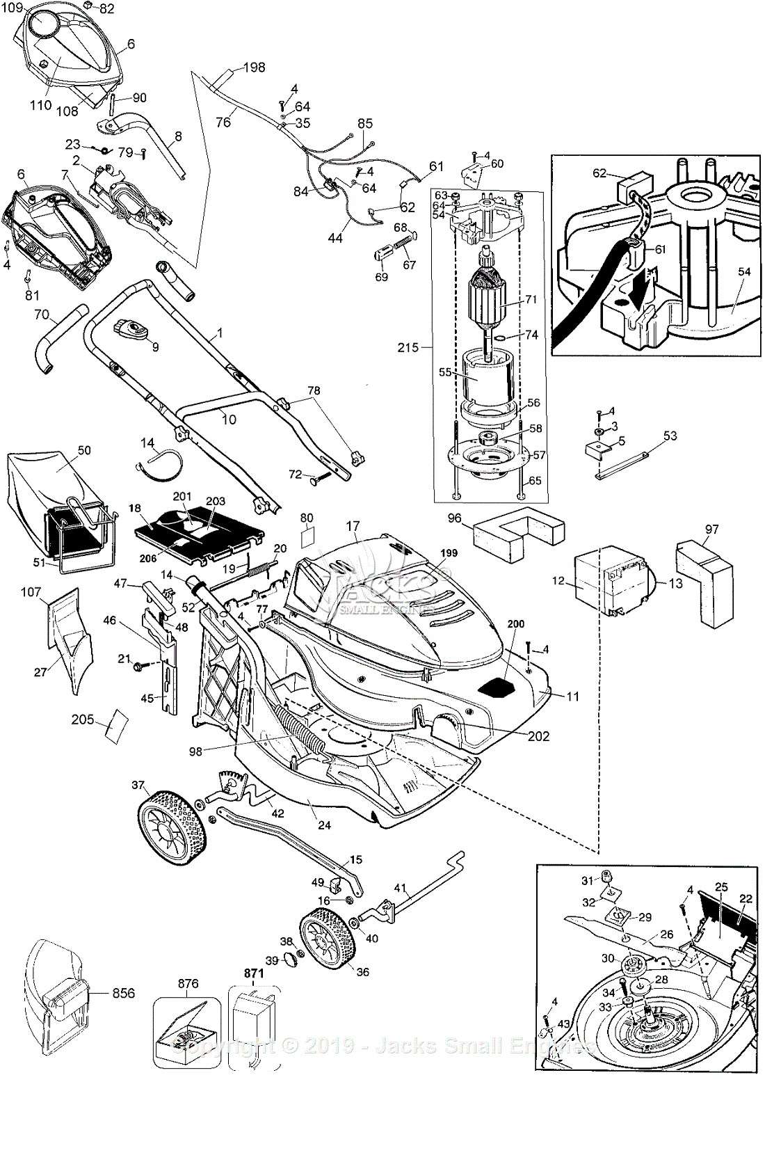 Black & Decker CMM1200 Type 2 Parts Diagrams
