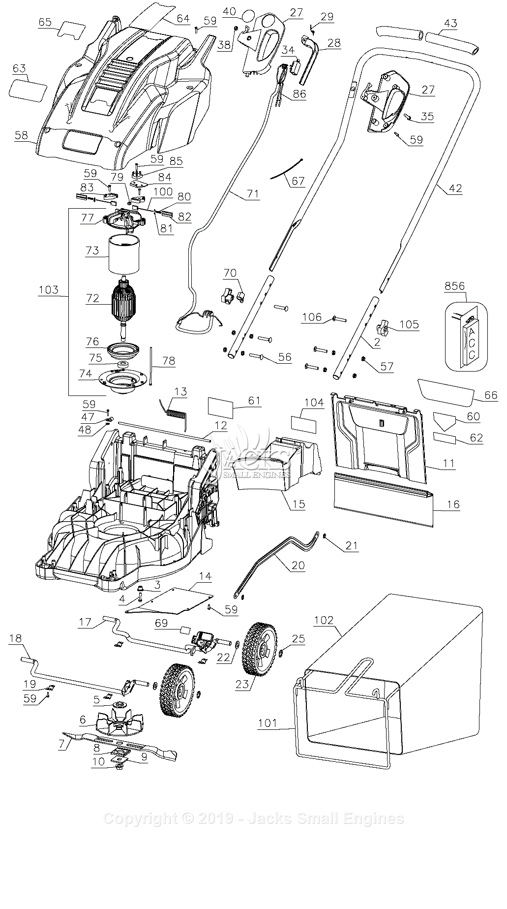 Black & Decker MM1800 Type 1 Parts Diagrams