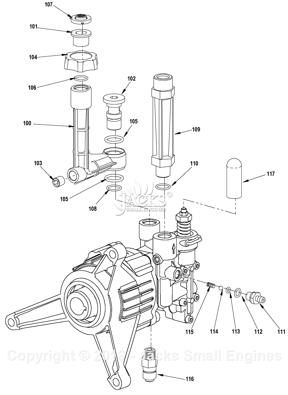 Black & Decker BDG2600-B3 Type 1 Parts Diagram for Pressure Washer