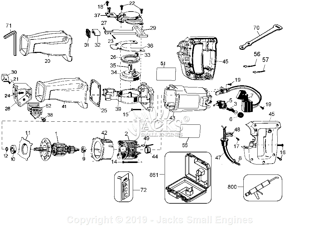 Black & Decker Q450K Parts Diagram for Saw