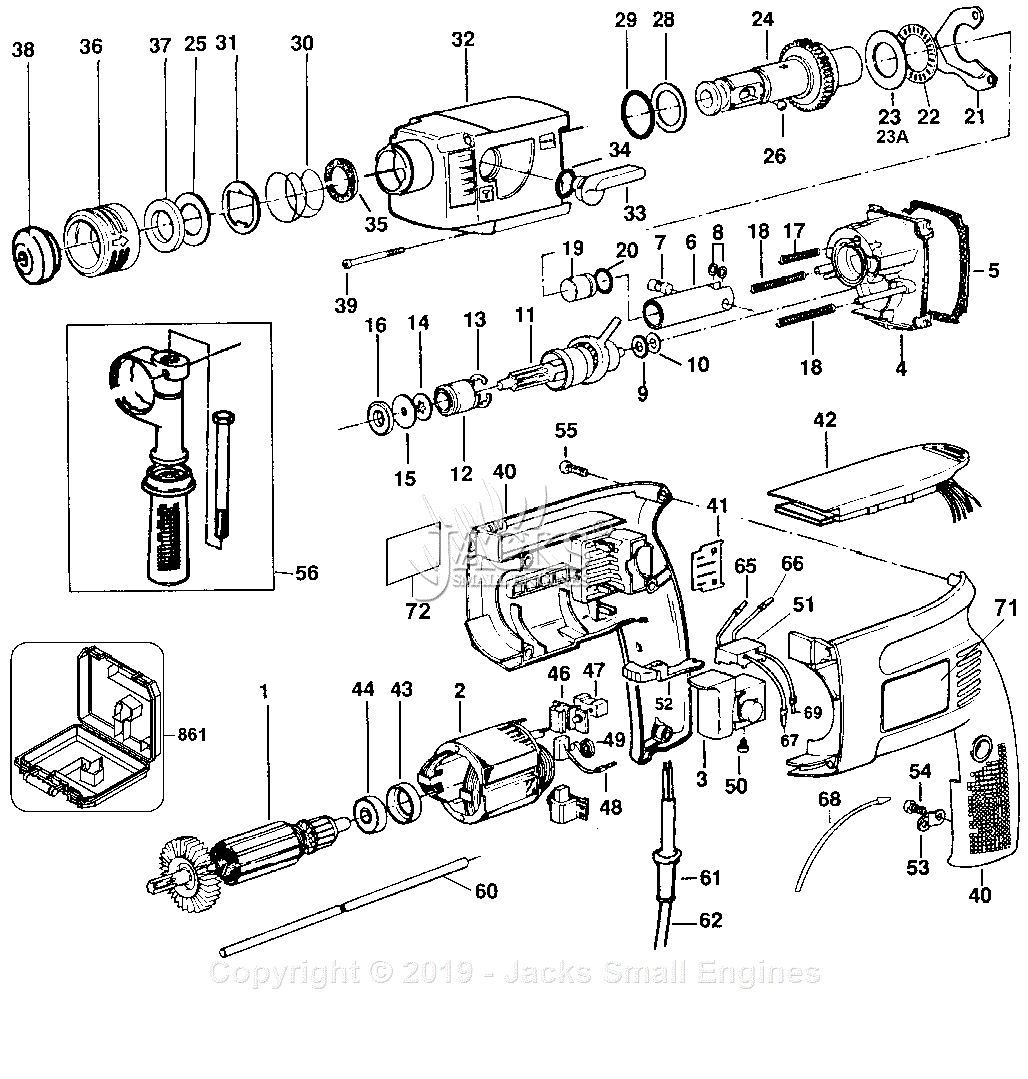 Black & Decker 5013K Parts Diagram for Rotary Tool