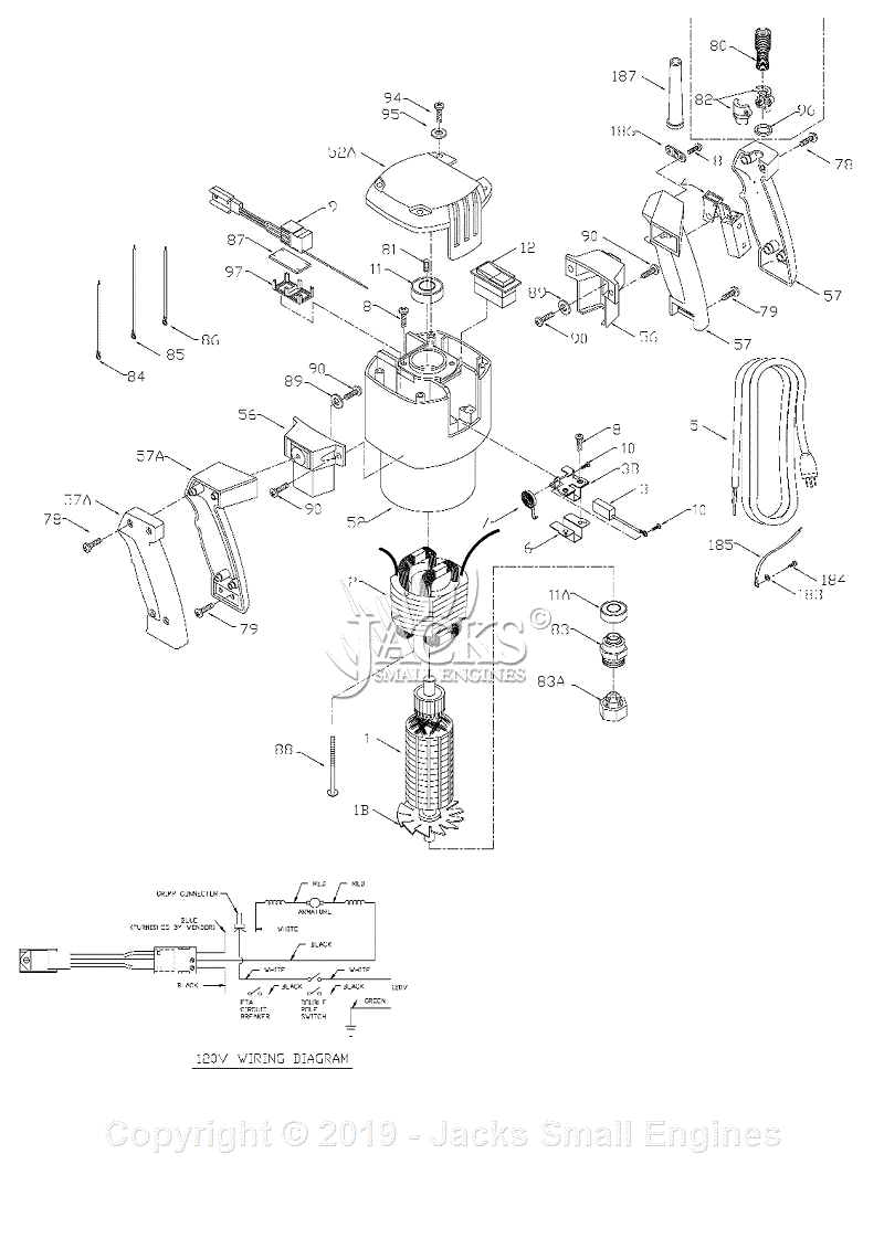 Black Decker 7538 Type 2 Parts Diagram for Router